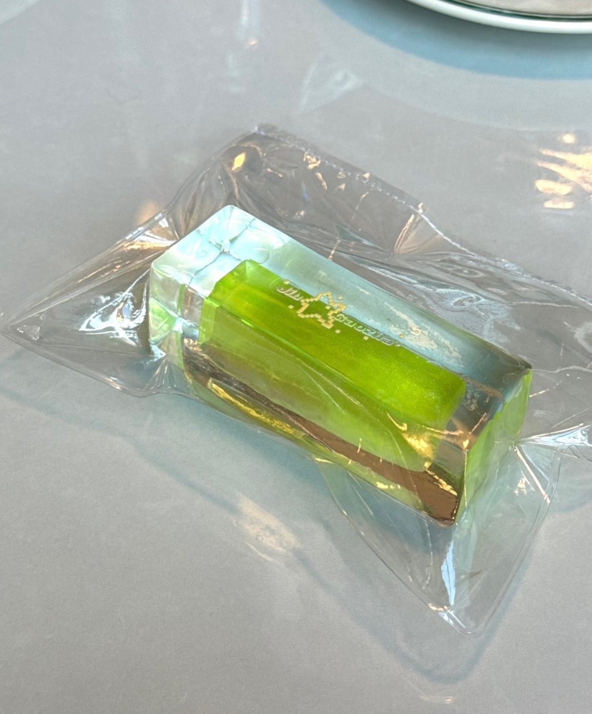 Long Cubed Aqua Filled Squishy