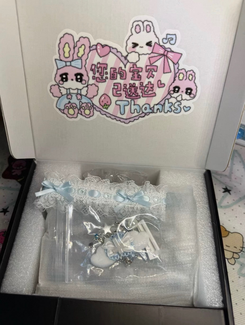 Cinnamoroll Snowflake Resin Custom One-Handed Keyboard Set