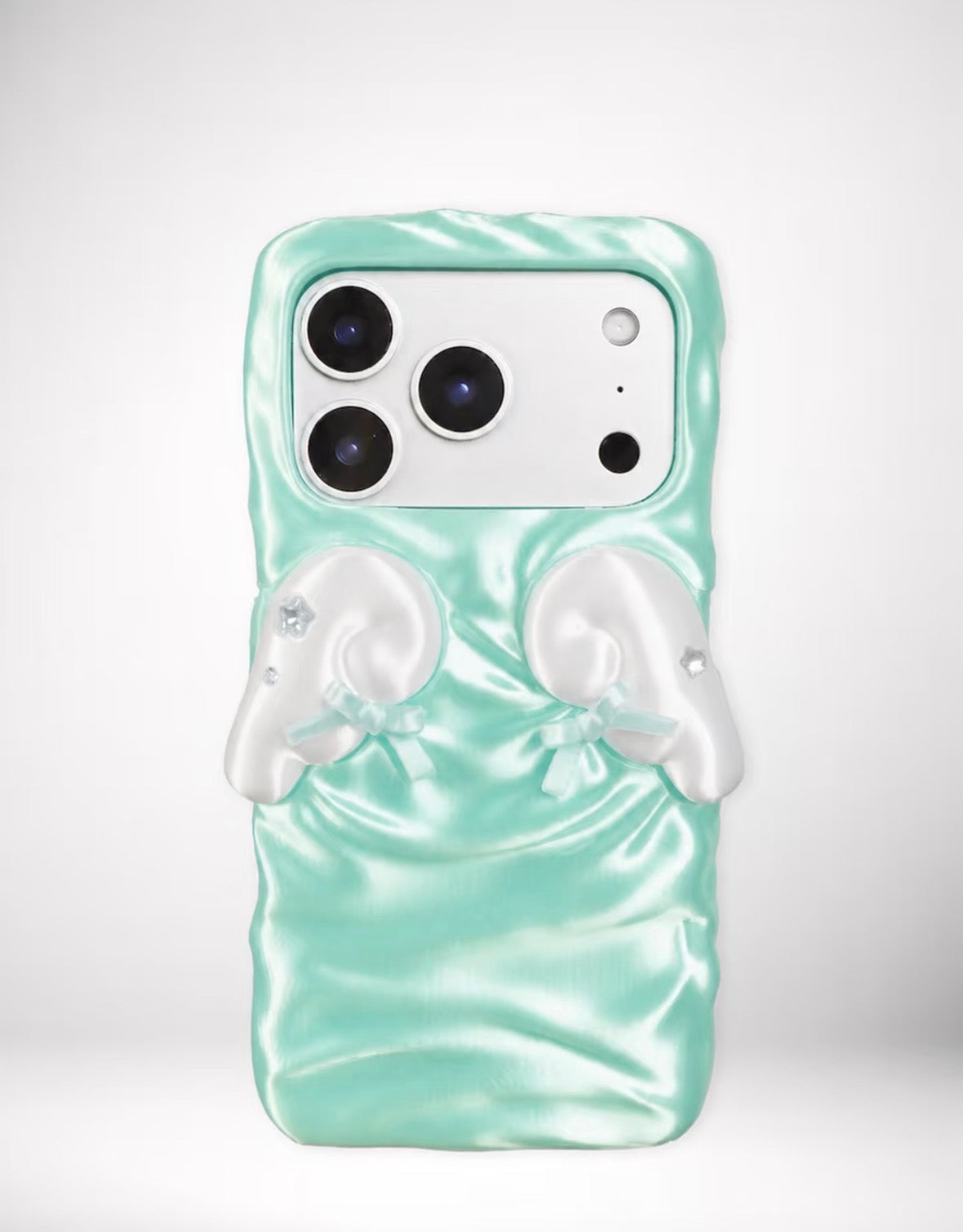 サテンレースエンジェルウィングヤンジュiPhoneケース
