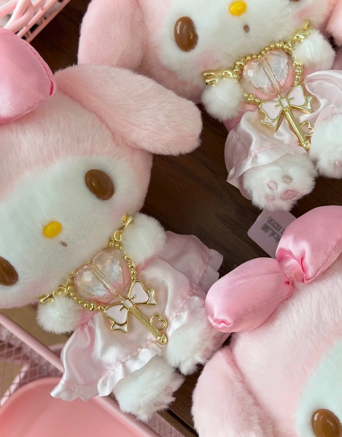 My Melody Heart Key Charm Plush