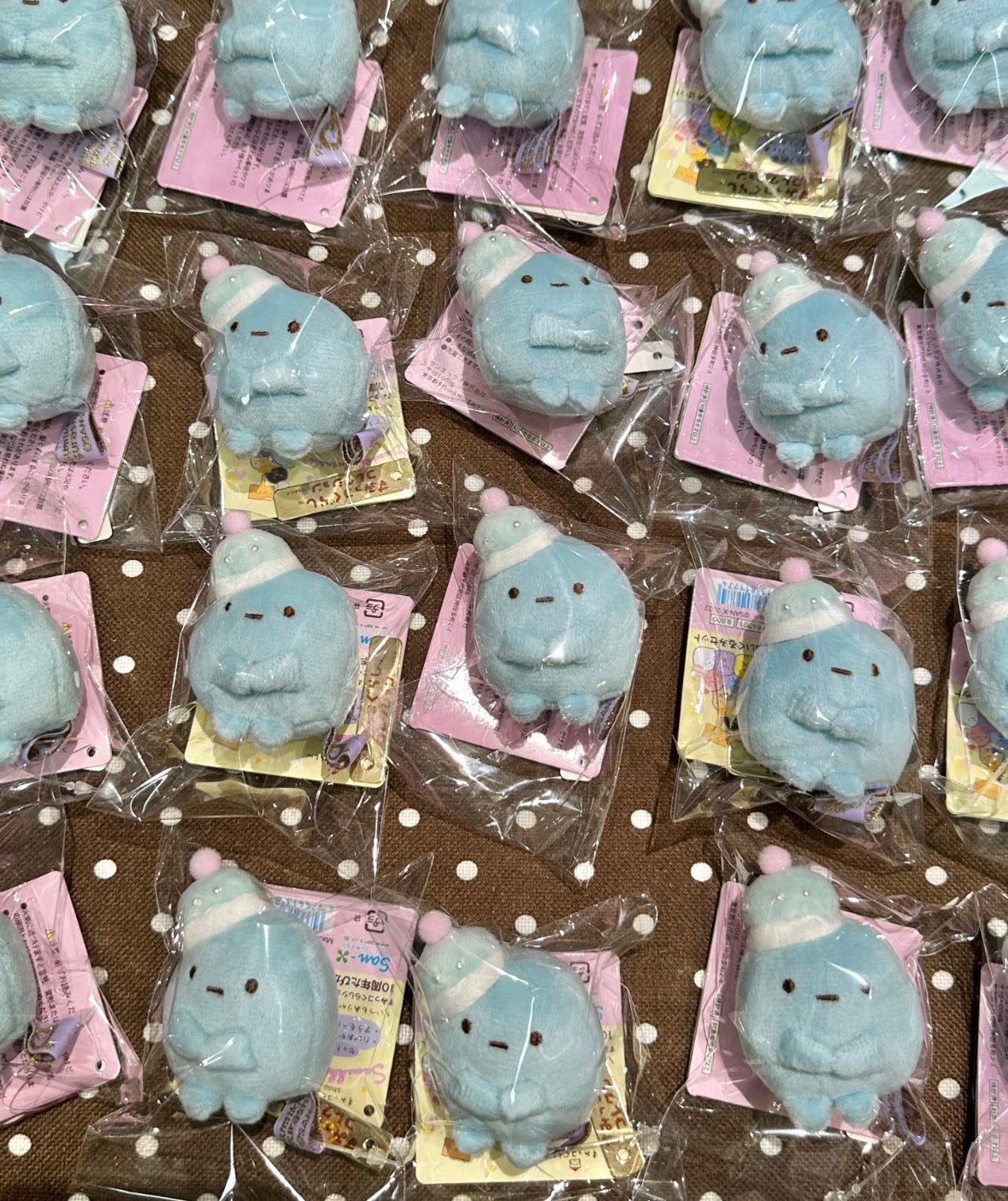San-X Sumikko Gurashi Collection Tapioca Blue With Pearl Hat Tenori Plush