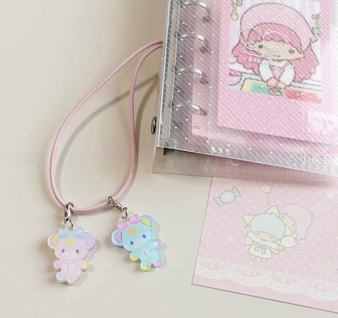 Little Twin Stars - Kiki and Lala Puff & Poff Bears Keychain - RollyBerry
