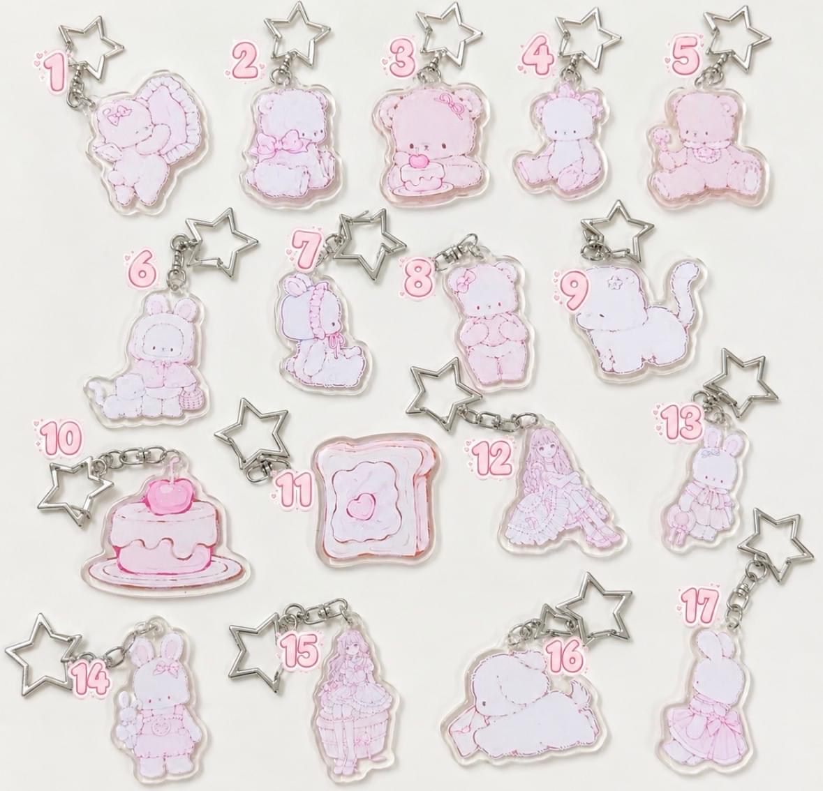 Sleepy Bunny Handmade Keychain Collection - RollyBerry