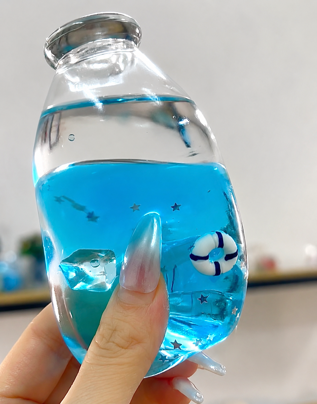 Original Chiboki Liquid Aqua Soda Bottle Squishy
