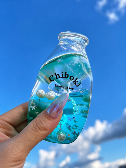 Original Chiboki Liquid Aqua Milk Bottle Squishy