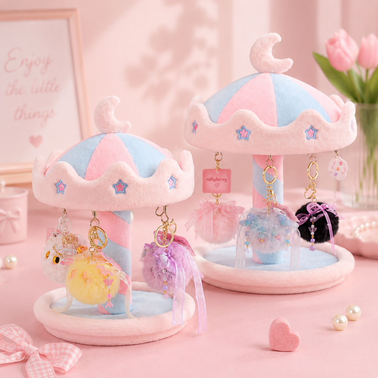 Rotating Carousel Plush Display Stand