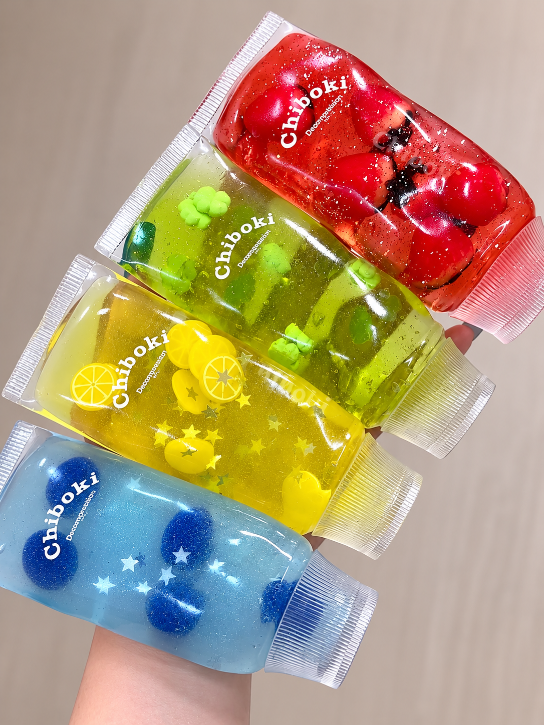 Original Chiboki 液态水牛乳瓶慢回弹玩具