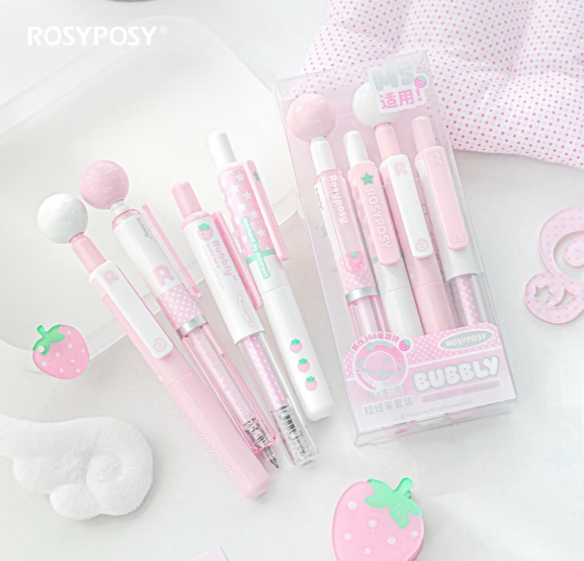 RosyPosy Ball Caps Pen Set.