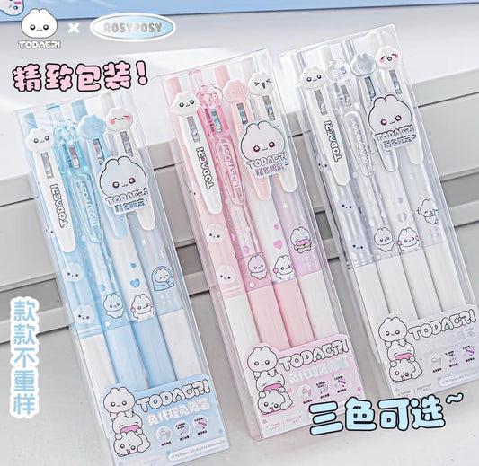 RosyPosy Todacri Bunny 0.5 mm Gel Pen Set.