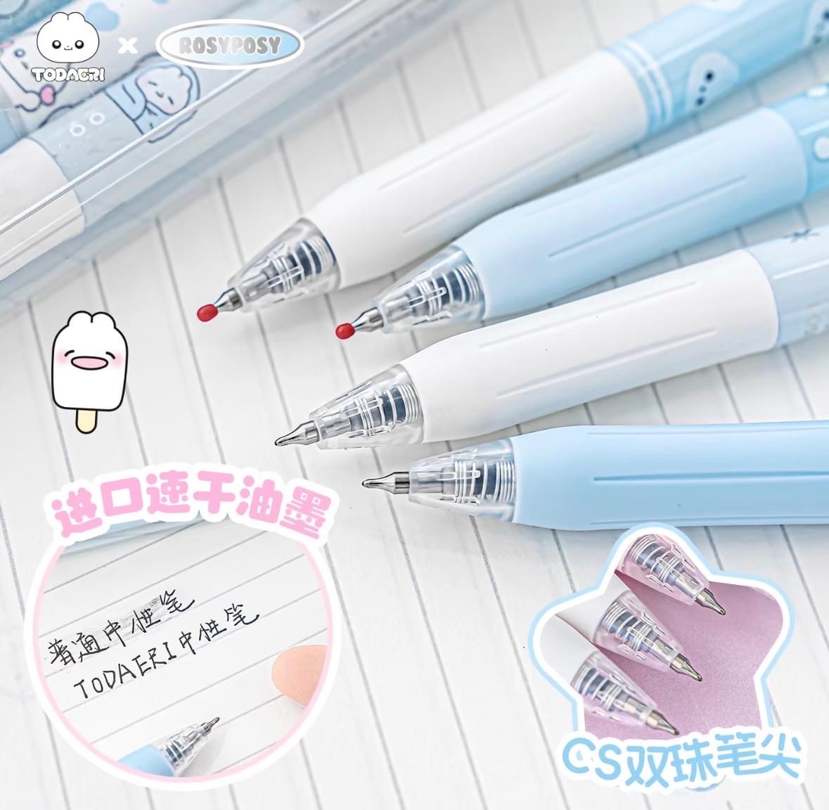 RosyPosy Todacri Bunny 0.5 mm Gel Pen Set.