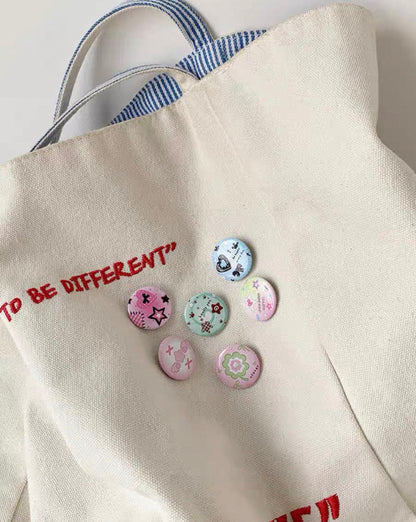 Y2k Heisei Badge Pins Set