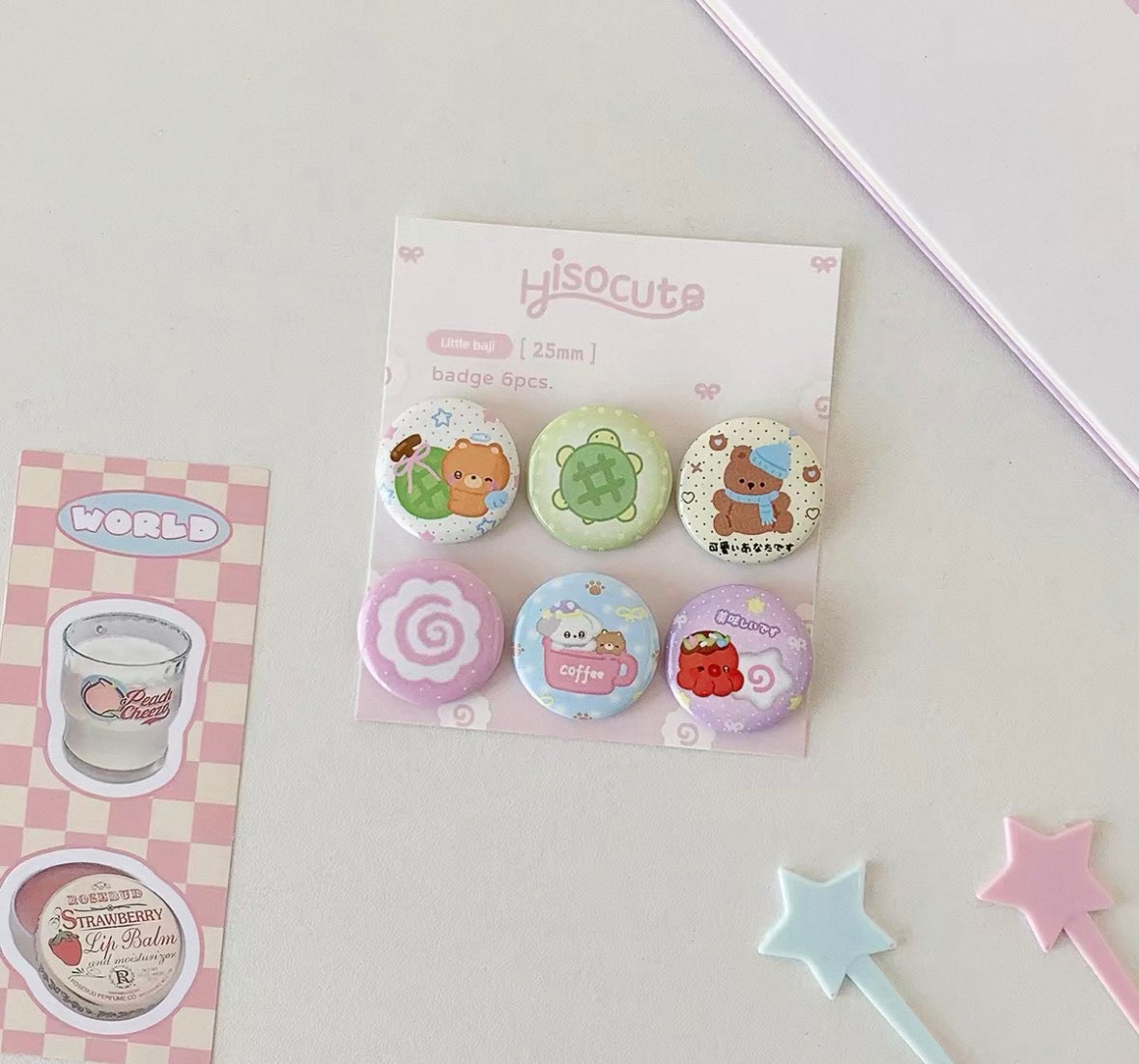 Y2k Heisei Badge Pins Set