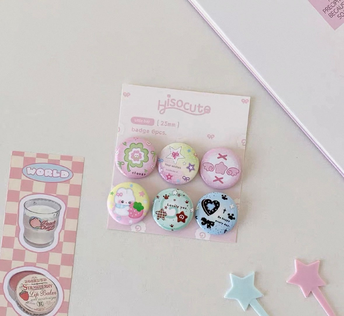 Y2k Heisei Badge Pins Set