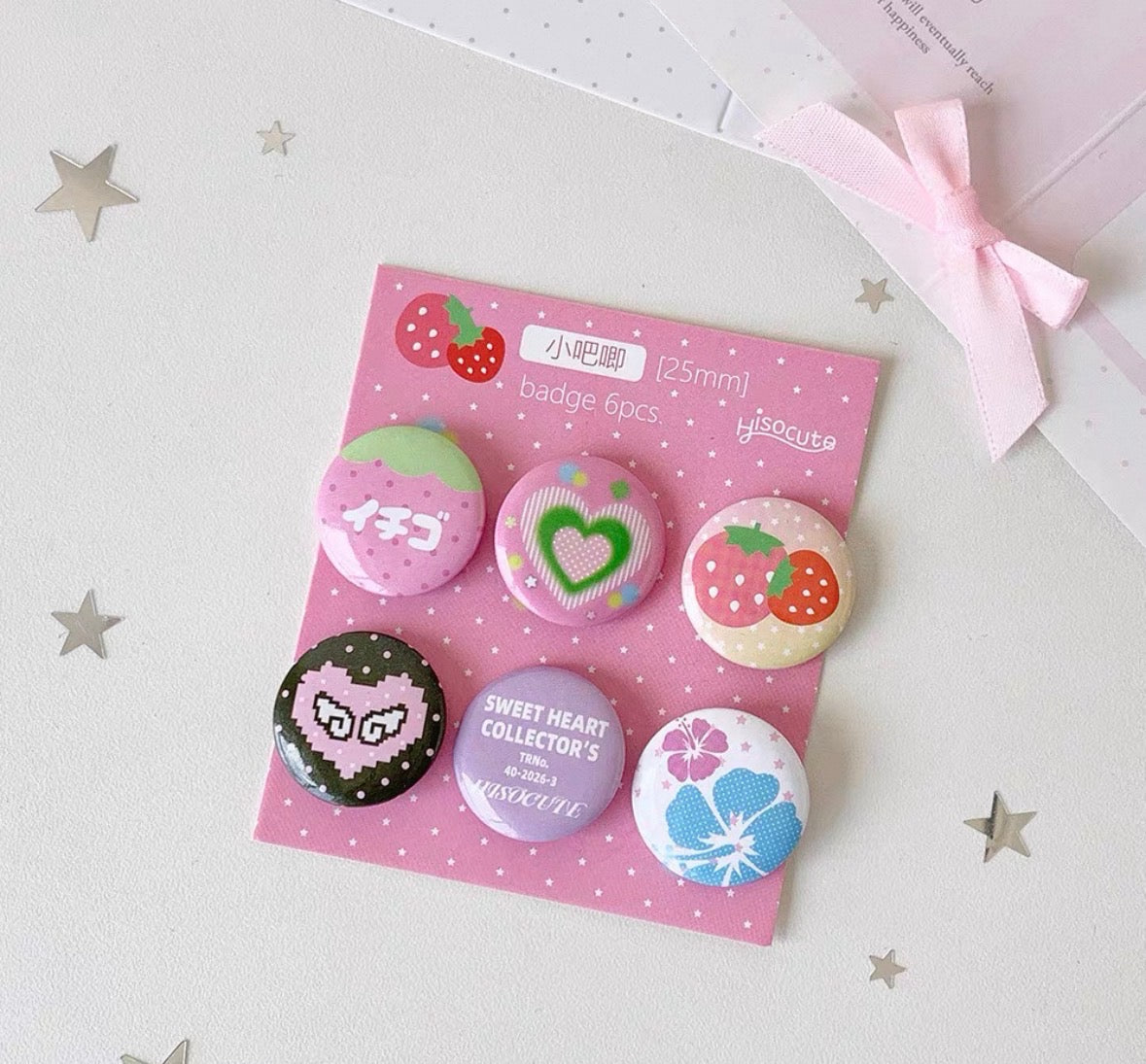 Y2k Heisei Badge Pins Set