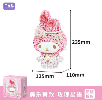 Kuromi & My Melody Sweet Garden Building Blocks Series.