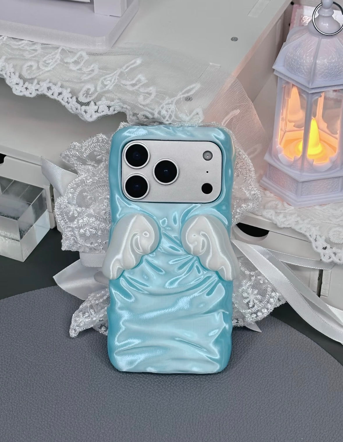 Satin Lace Angel Winged Yanzhu Iphone Case.