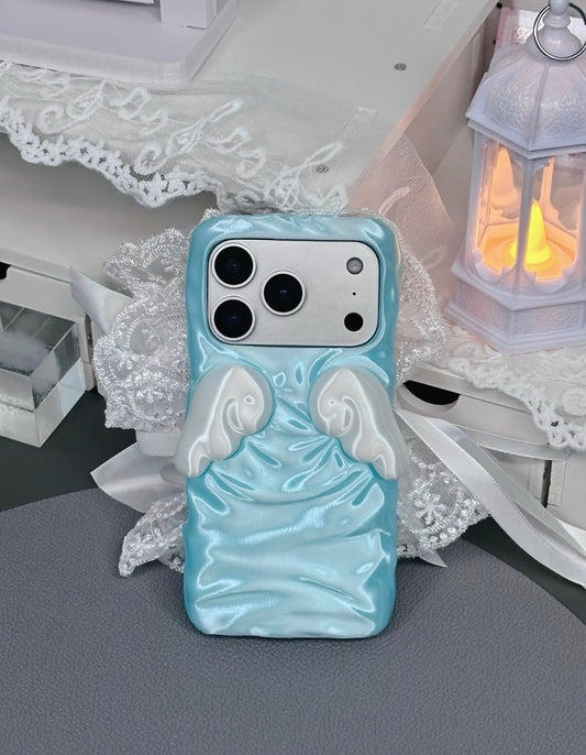 Satin Lace Angel Winged Yanzhu Iphone Case.