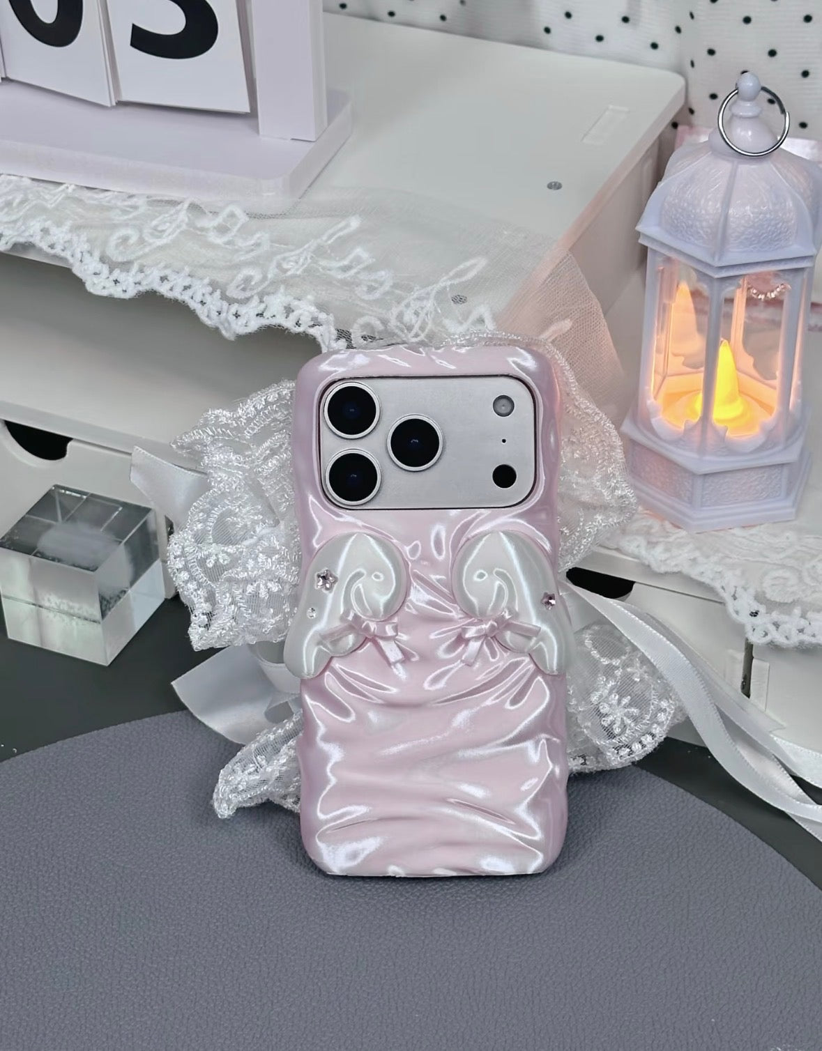 Satin Lace Angel Winged Yanzhu Iphone Case.