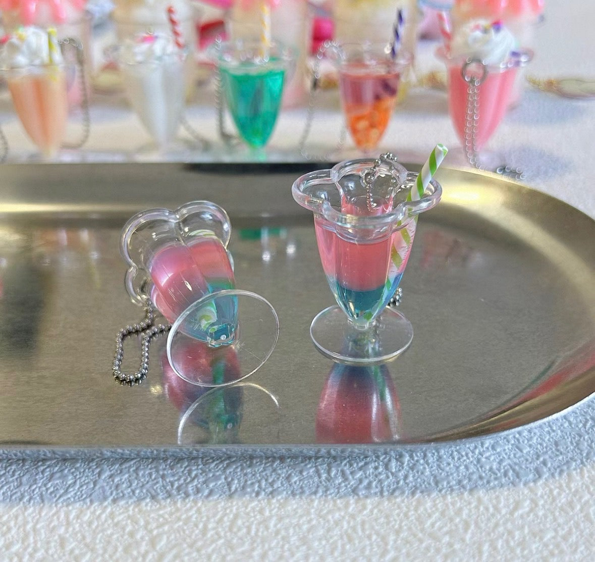 リトルツインスターズ キキ&ララ パフ&ポフベア キーホルダー