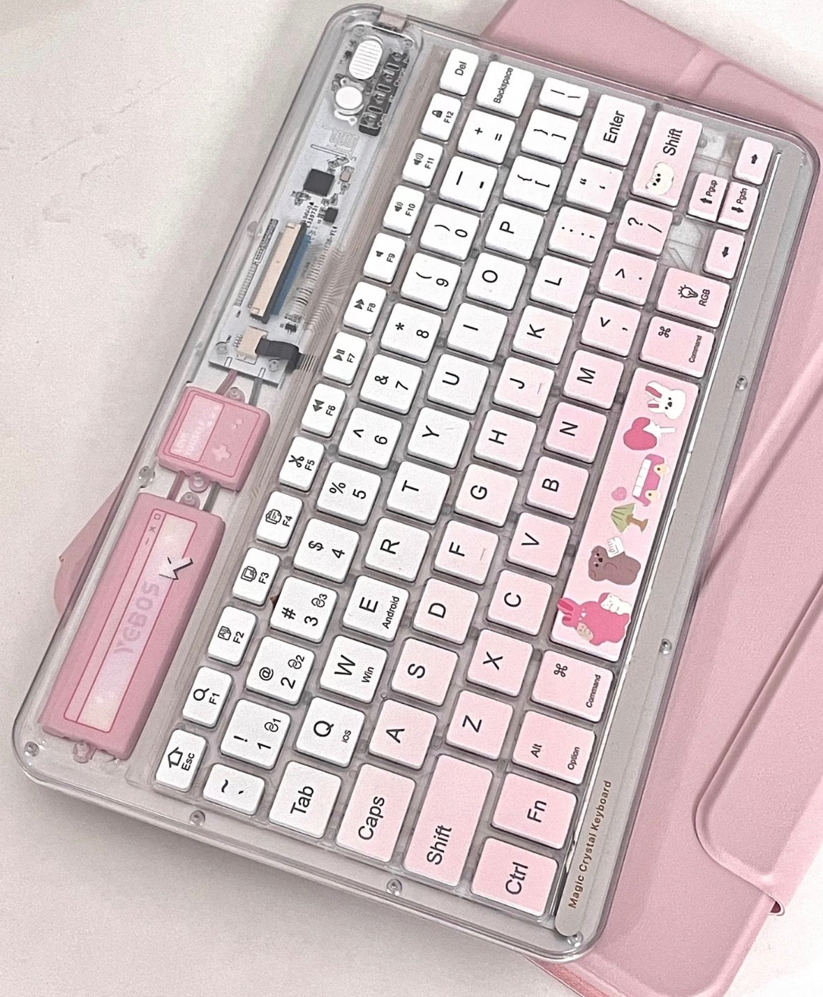Magic Ice Crystal IPad Keyboard And Mouse [KITTEN EDITION]