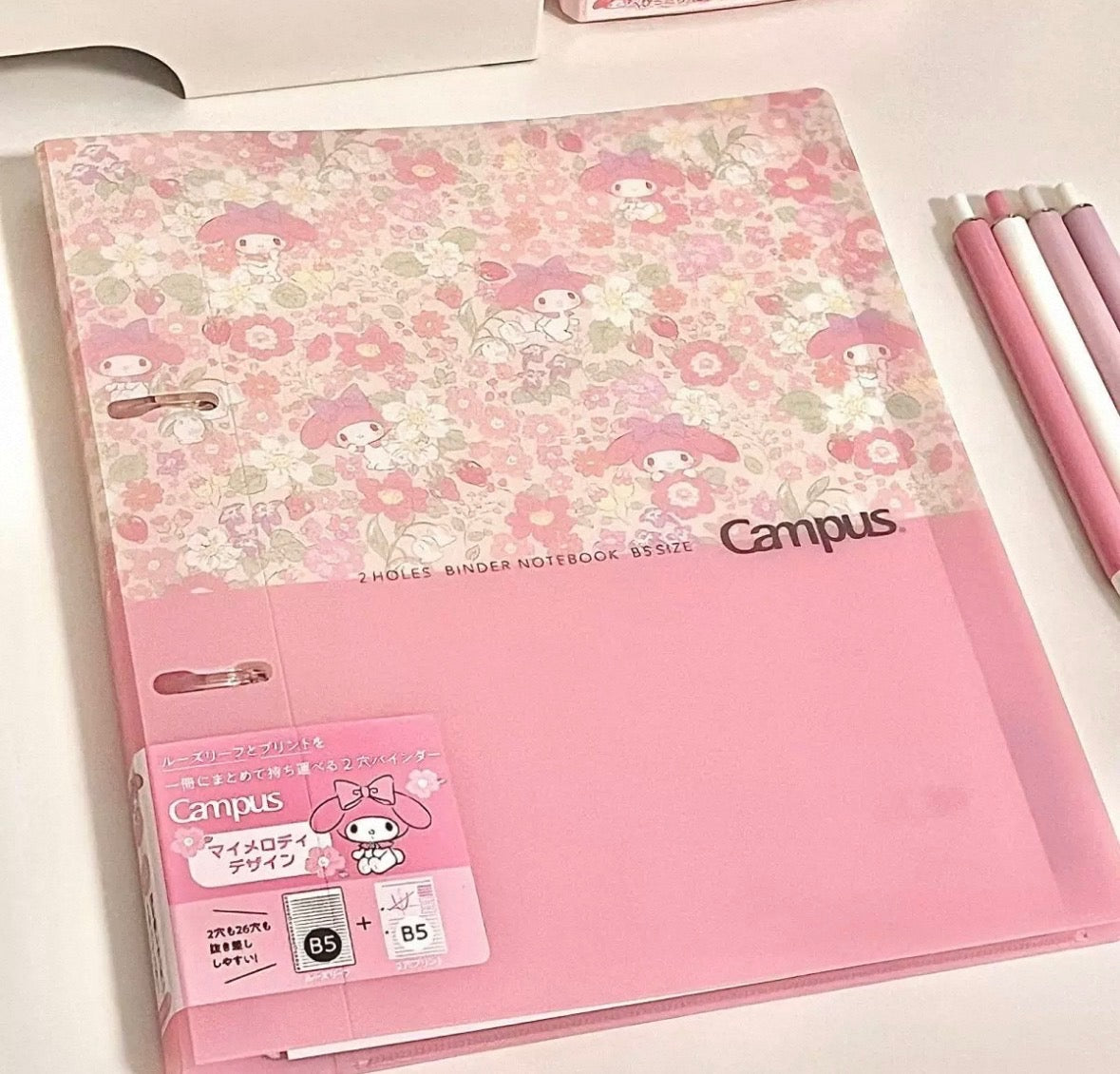 Loose-Leaf Campus Sanrio Rare Prints B5 Notebook