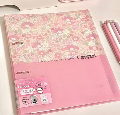 Loose-Leaf Campus Sanrio Rare Prints B5 Notebook