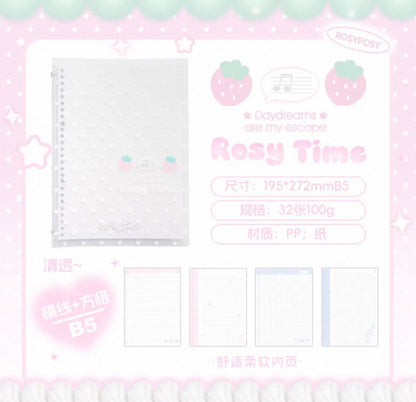 Rosyposy Polka Dots B5 Lined Notebook