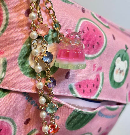 Watermelon Handmade Mini Keychain Charm