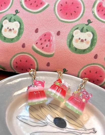 Watermelon Handmade Mini Keychain Charm