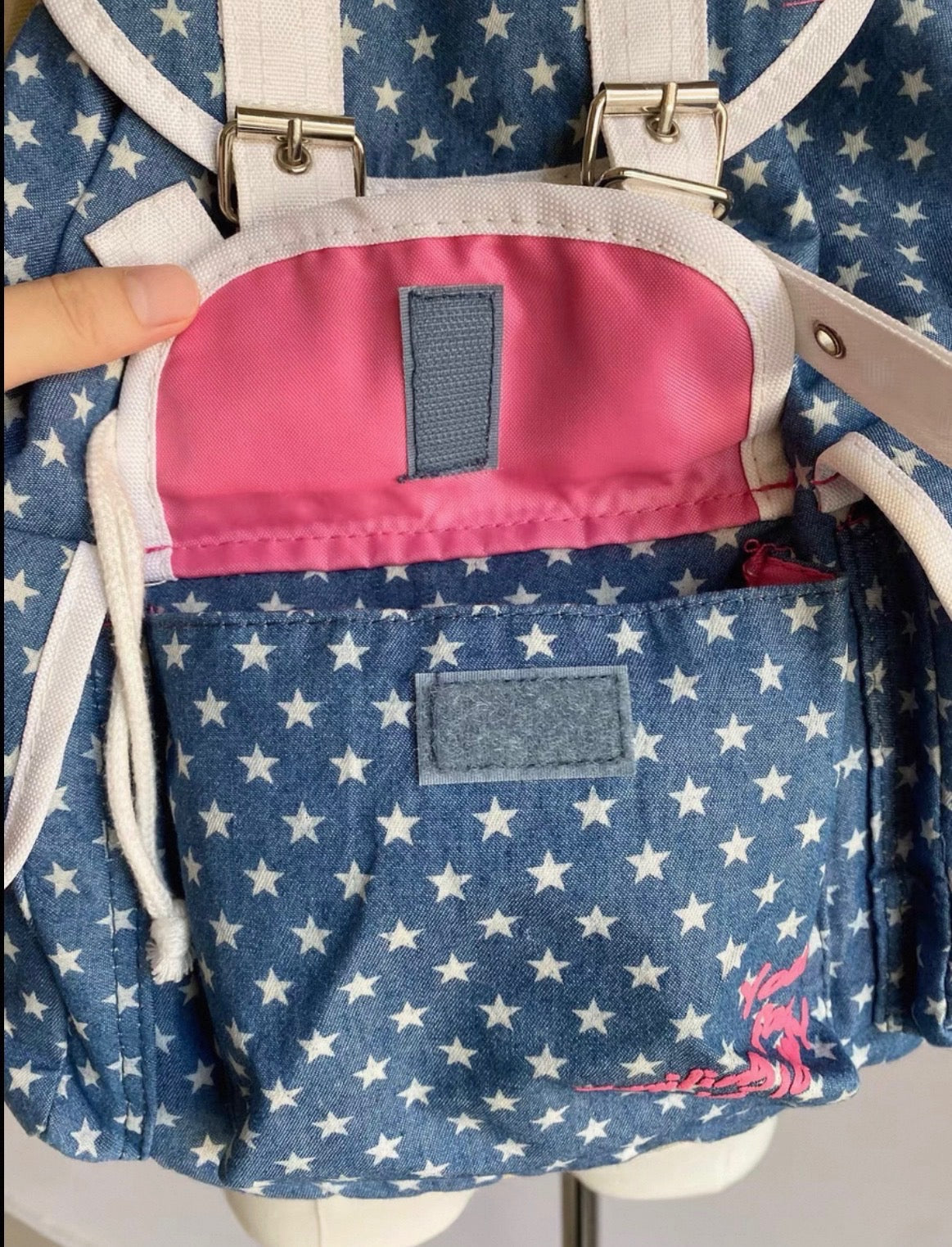 Smart Girl Denim Star Vintage Backpack