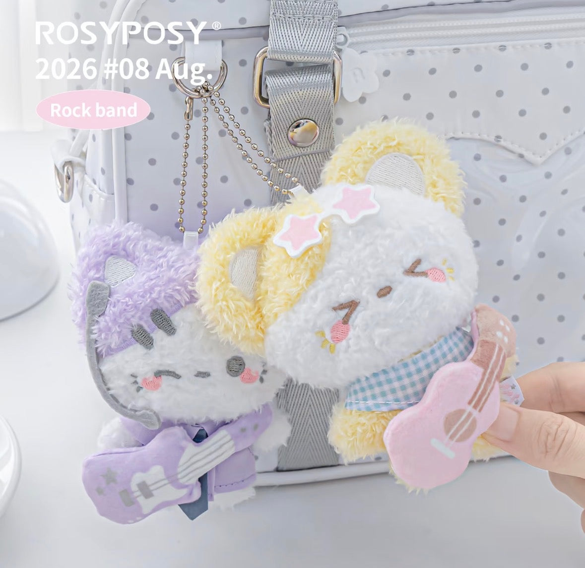 Rosyposy Rock Band Mini Mascot Plushies [NEW]