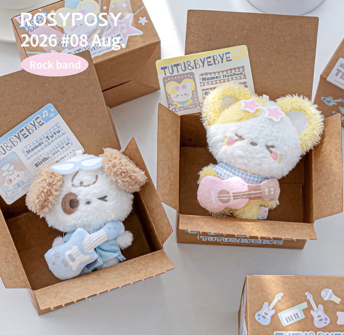 Rosyposy Rock Band Mini Mascot Plushies [NEW]