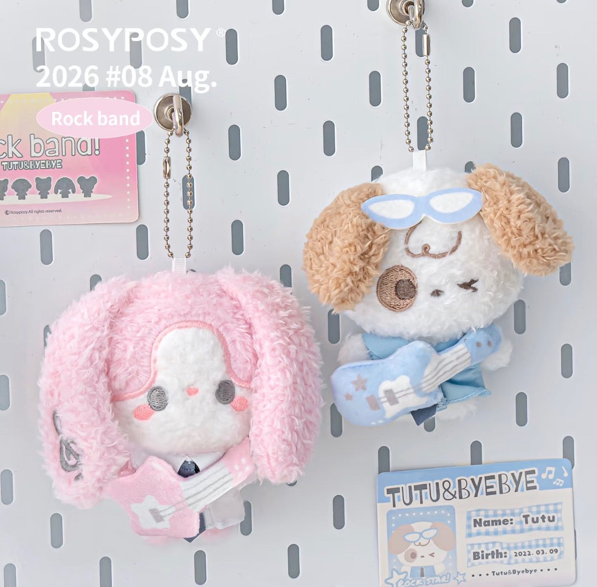Rosyposy Rock Band Mini Mascot Plushies [NEW]