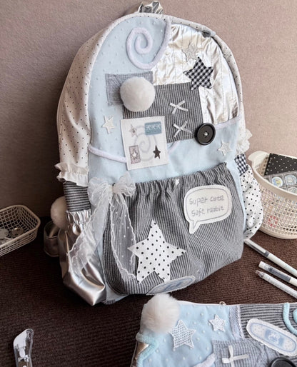 Sea Salt Handmade Patch Work Backpack