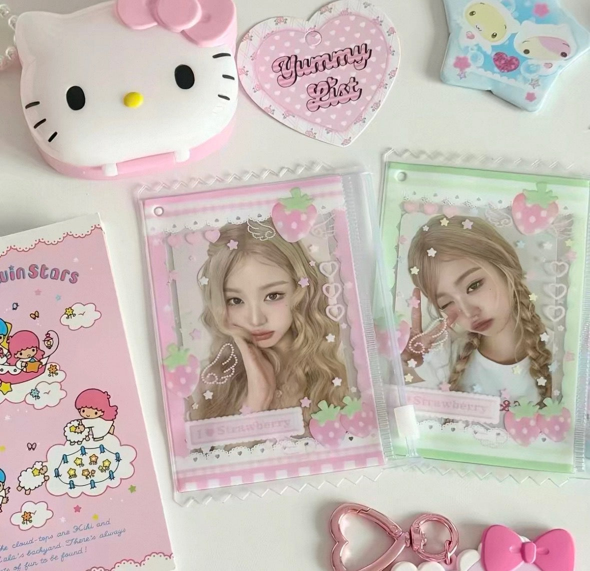 YummyList Strawberry Angel PVC Photocard Holder