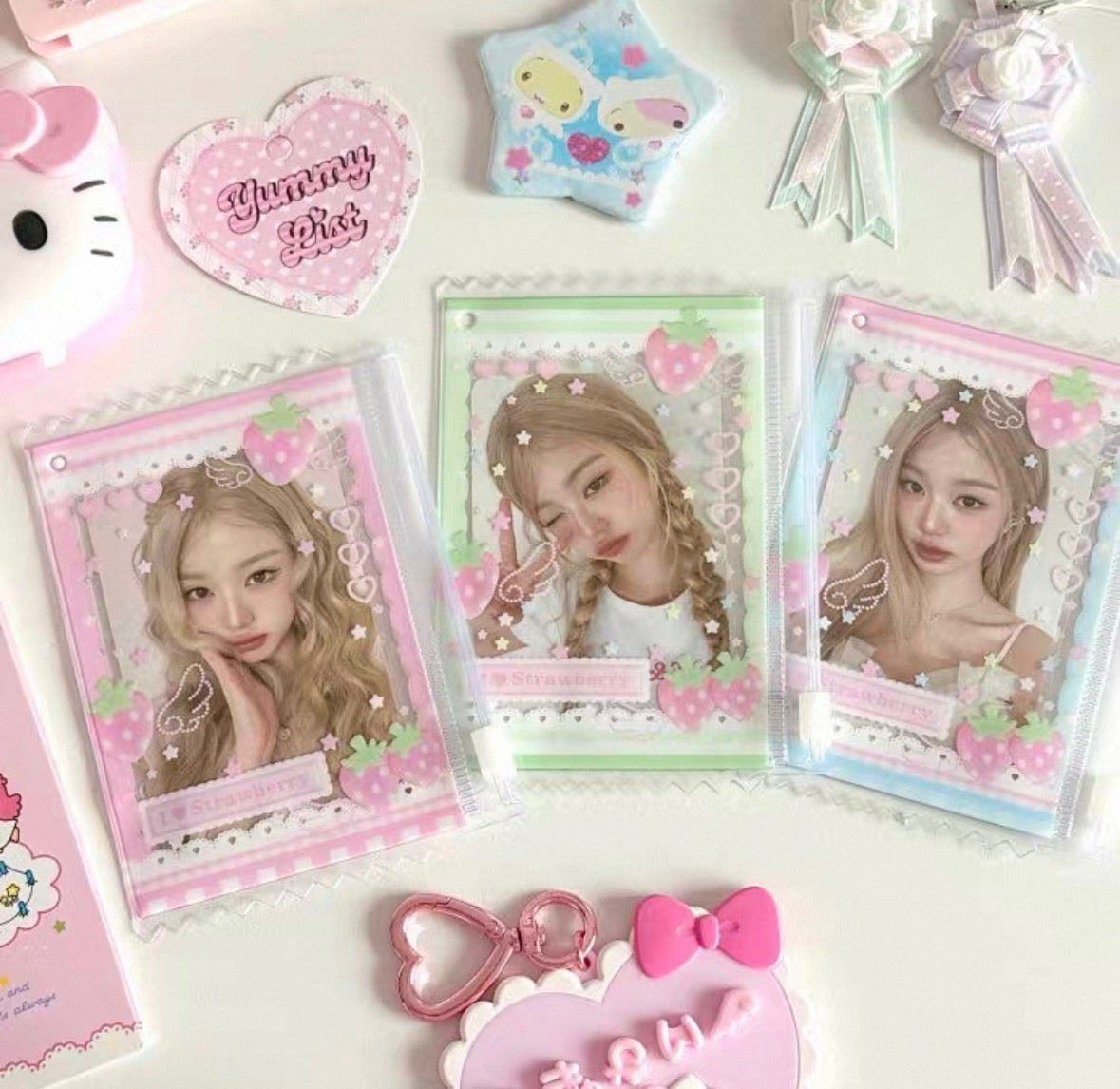 YummyList Strawberry Angel PVC Photocard Holder