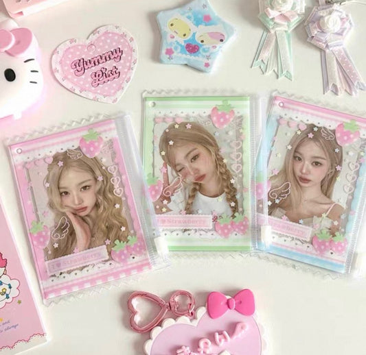 YummyList Strawberry Angel PVC Photocard Holder