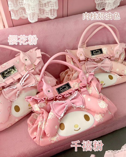My Melody Rose Garden series ruffle handbag