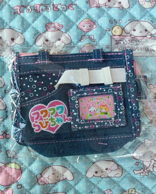 Rabbit-chan Fuwafuwa Denim Heisei Retro Mini Tote