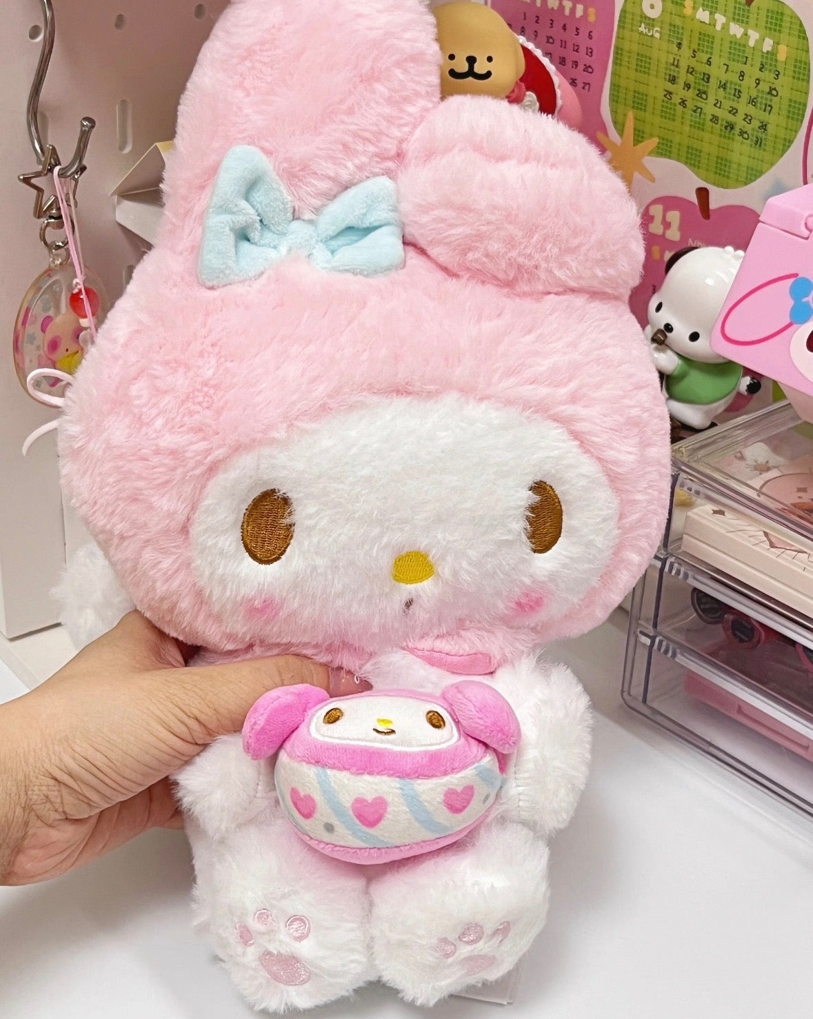 My Melody Official Sanrio with Onigiri Buddy Plush
