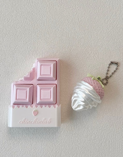 Fidget Clicker ChinChinLab Chocolate & Popsicle Keychain