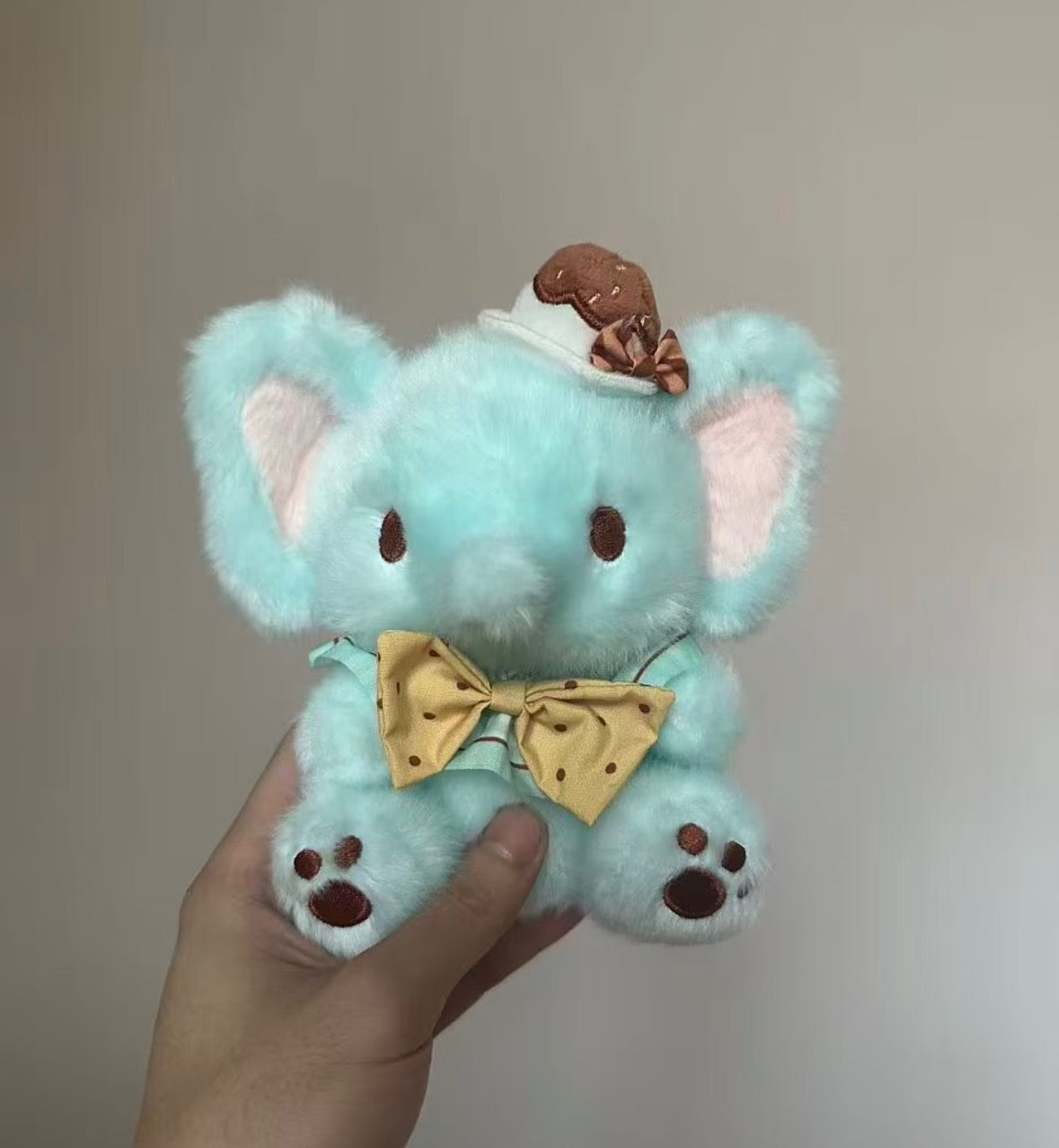 Mint Chocolate Baby Elephant Plush