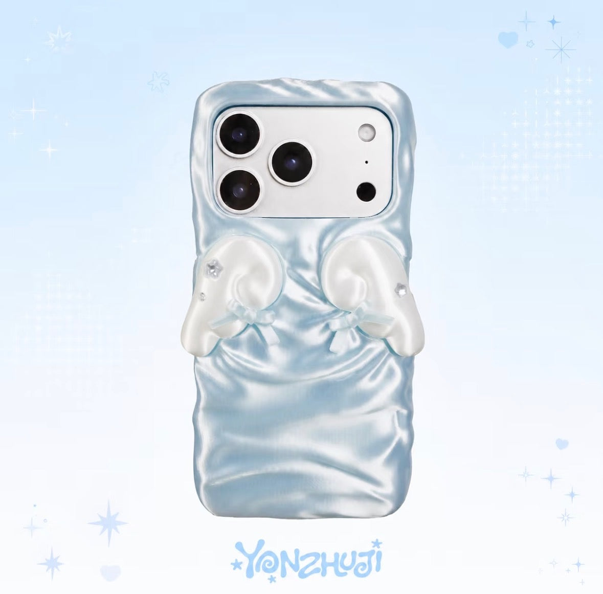 サテンレースエンジェルウィングヤンジュiPhoneケース