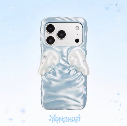 サテンレースエンジェルウィングヤンジュiPhoneケース