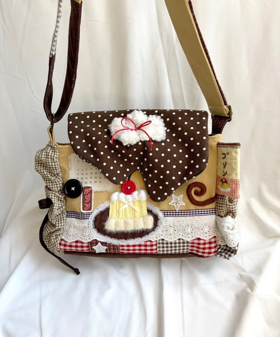 Patchy Pudding Cake Handmade Handbag