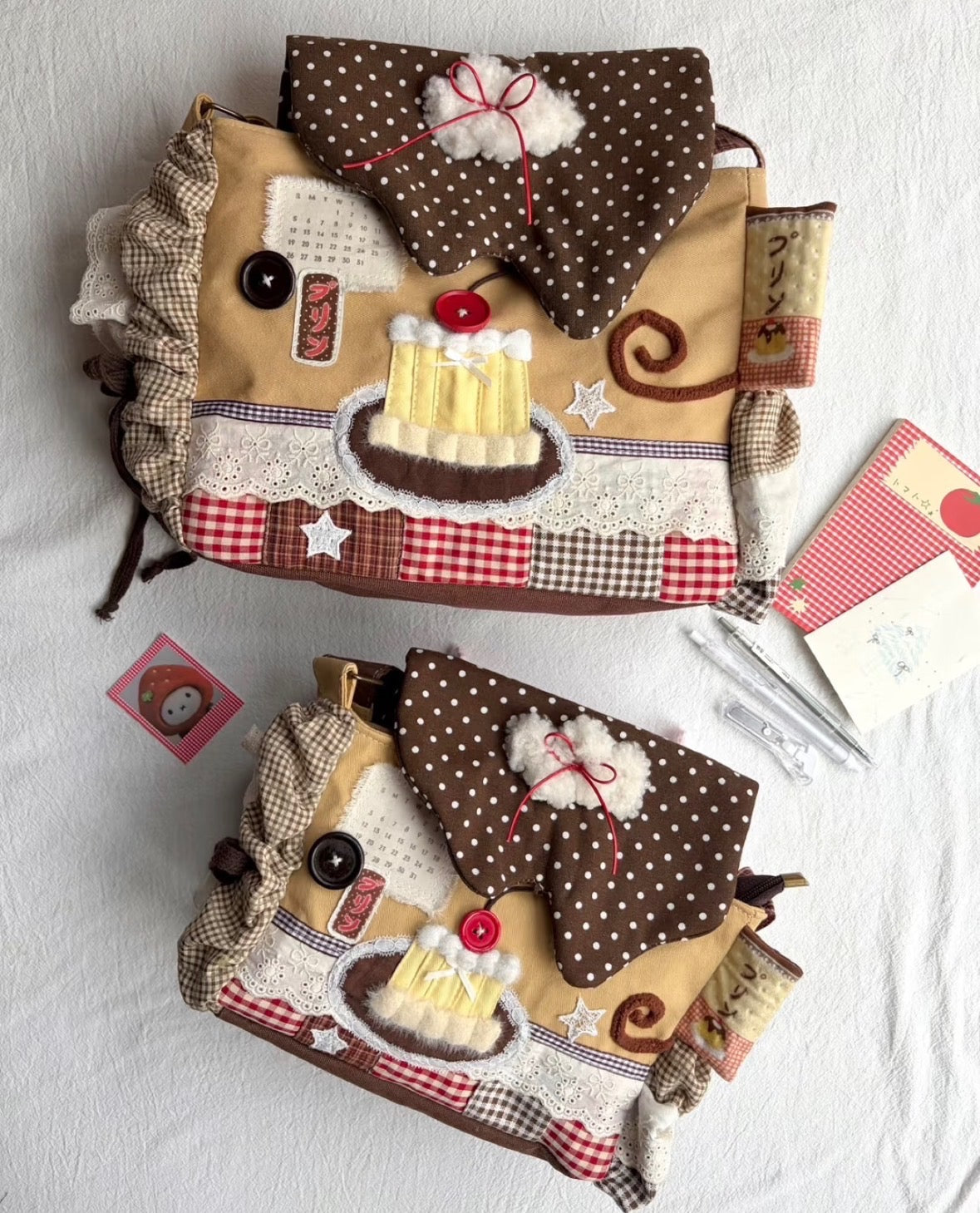 Patchy Pudding Cake Handmade Handbag
