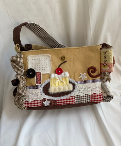 Patchy Pudding Cake Handmade Handbag