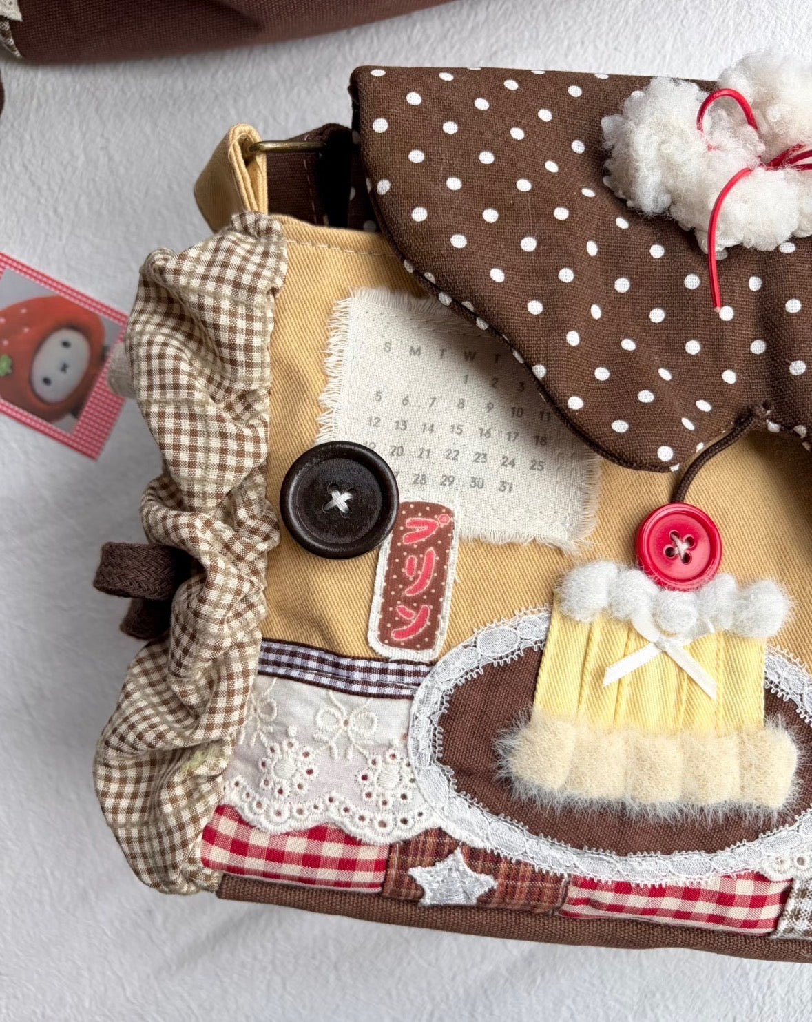 Patchy Pudding Cake Handmade Handbag
