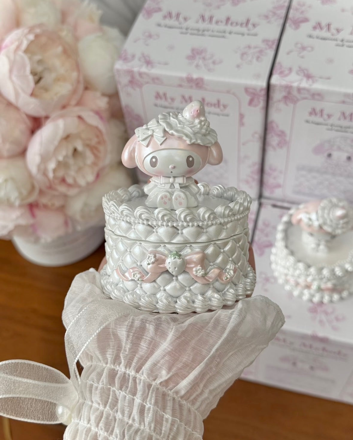 My Melody Wedding Cake Handmade Jewelry Box