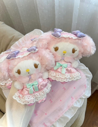 マイメロディ ライラックリボンレースドレス ぬいぐるみ